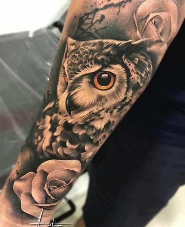 Sleeve Owl Tattoo