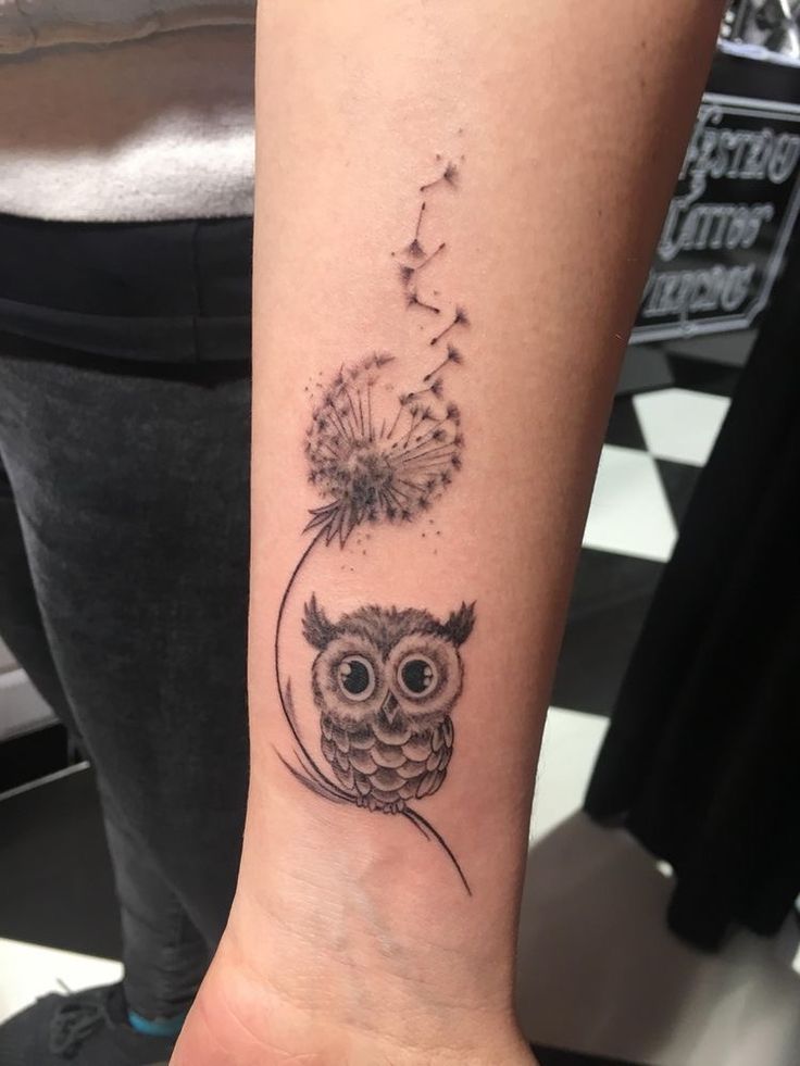 Small Owl Tattoo