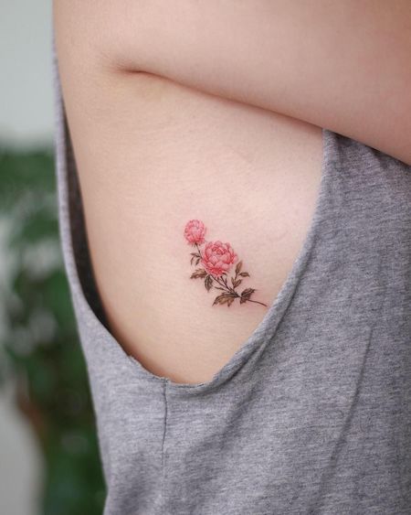 Small Peony Tattoos