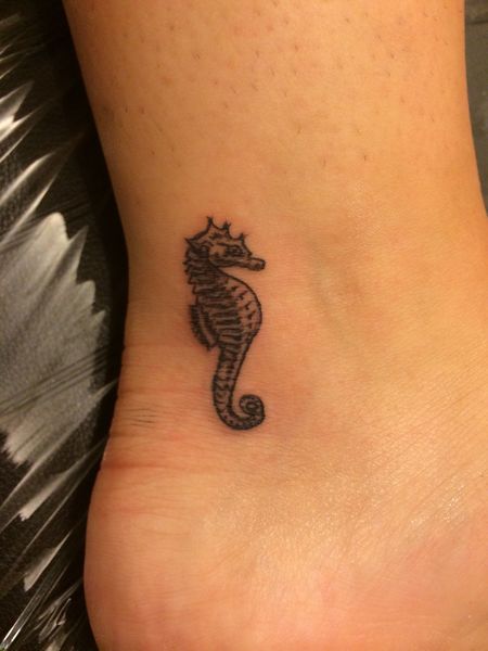 Small Seahorse Tattoo