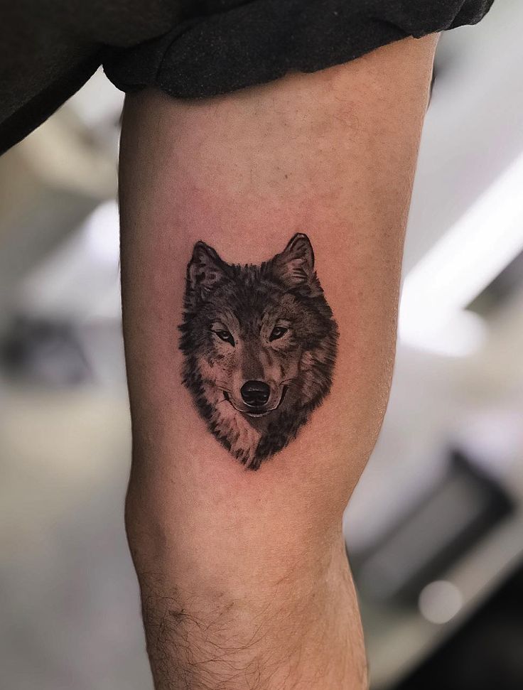 Small Wolf Tattoo