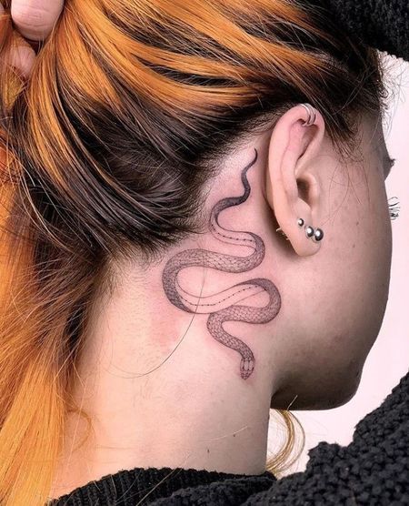 Snake Neck Tattoo