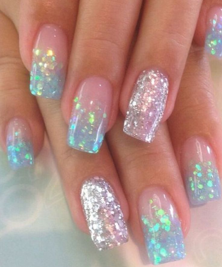 Sparkle Cuffs Spring Nails