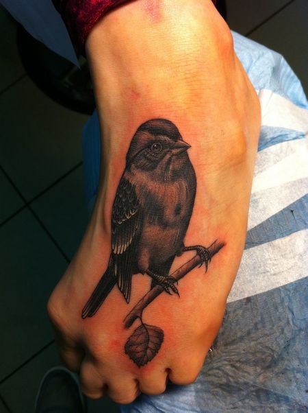 Sparrow Foot Tattoos