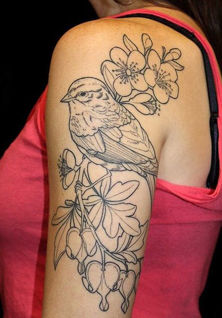 Sparrow Sleeve Tattoos