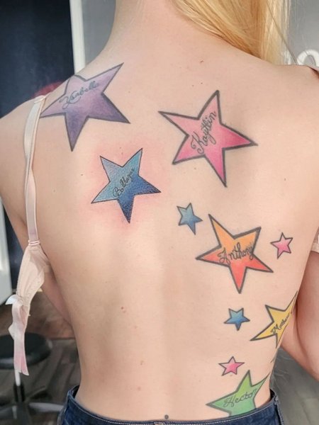 Star Back Tattoo