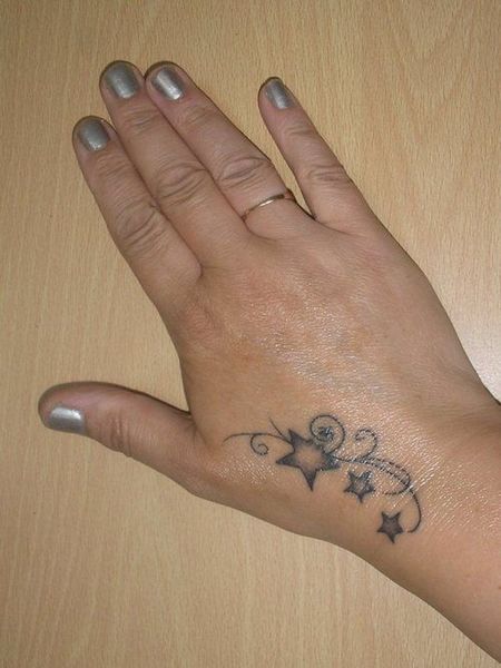 Star Hand Tattoos For Women