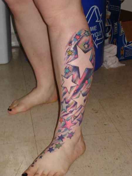 Star Leg Tattoo 1