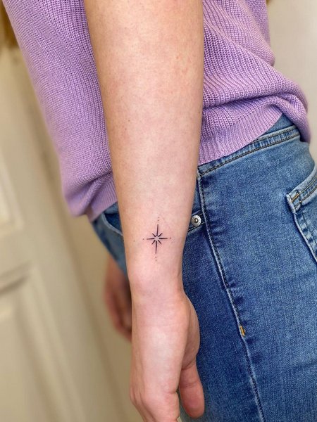 Star Tattoo On Wrist