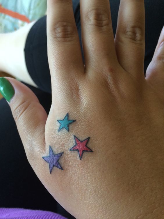 Star Tattoo on the Hand