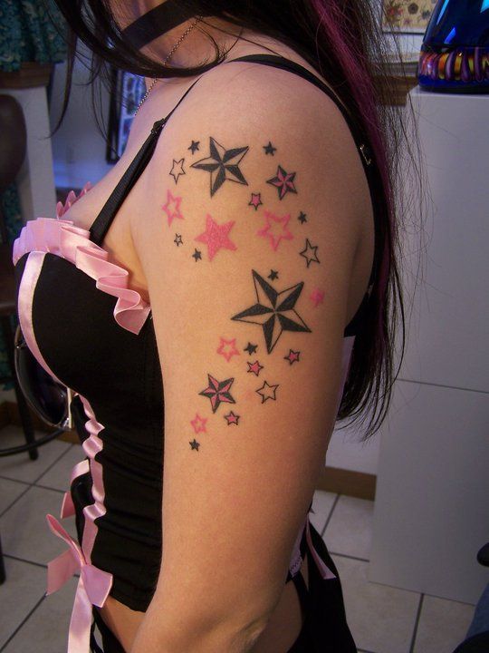 Star Tattoo on the Shoulder