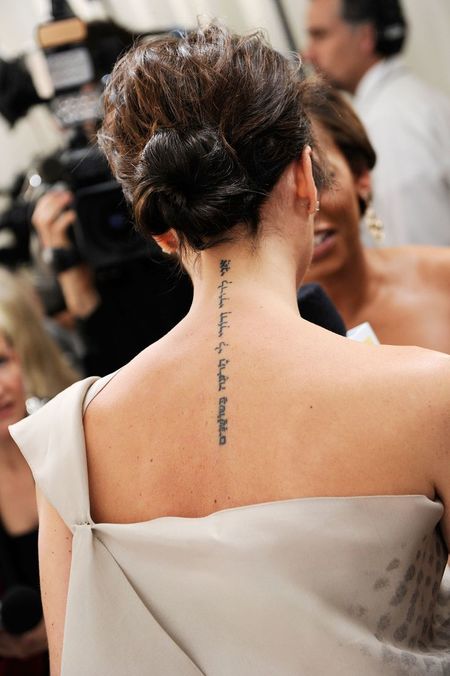 Text Neck Tattoo