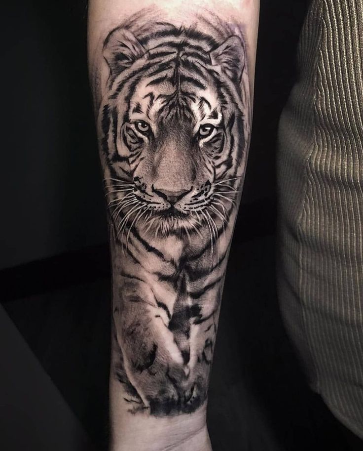Tiger Elbow Tattoo