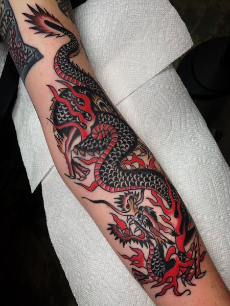 Tradional Dragon Tattoo