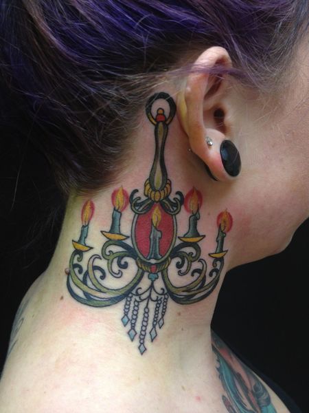 Traditional Neck Tattoo