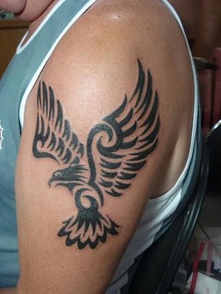 Tribal Hawk Tattoos