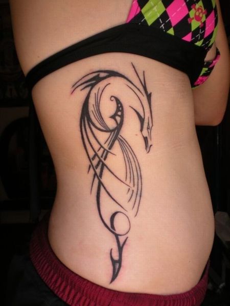 Tribal Rib Tattoo