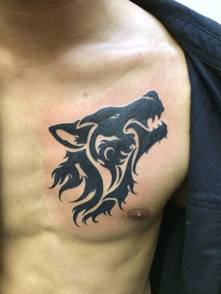 Tribal Wolf Tattoo