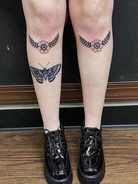 Under Knee Tattoo