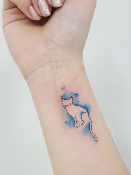 Watercolor Cute Tattoo