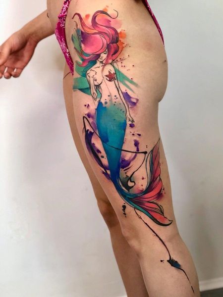 Watercolor Feminine Tattoo