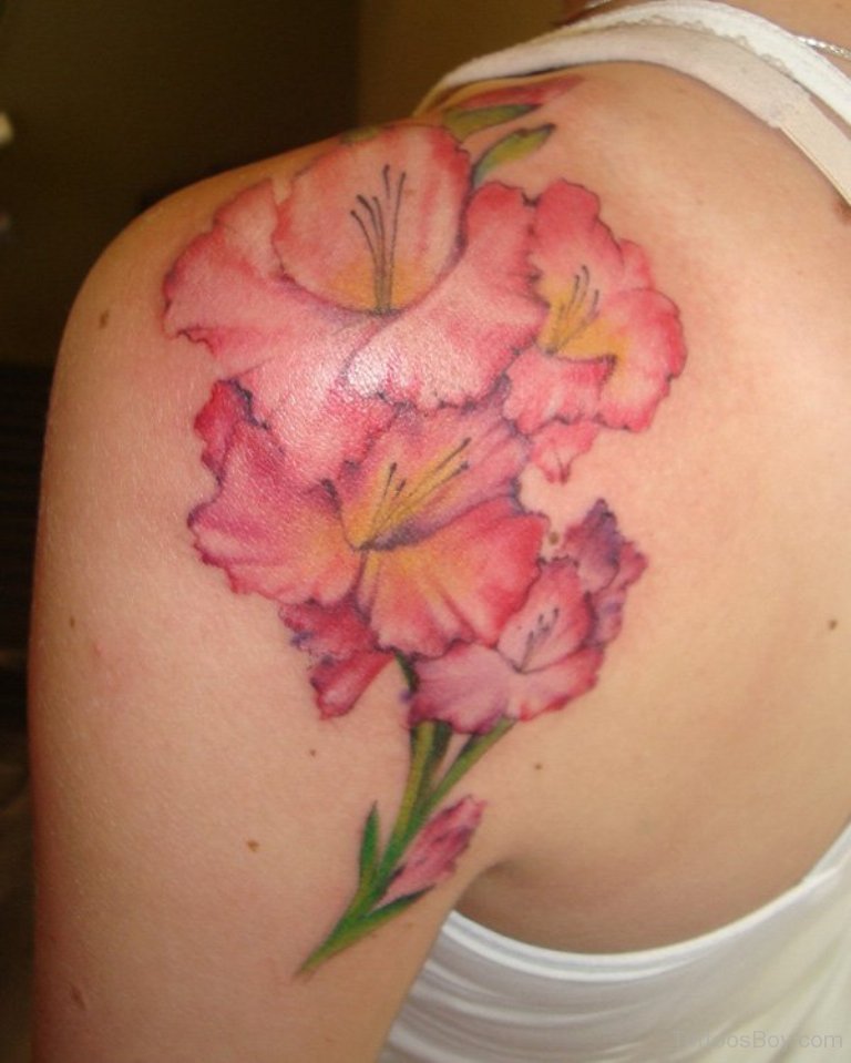 Watercolor Hibiscus Tattoo