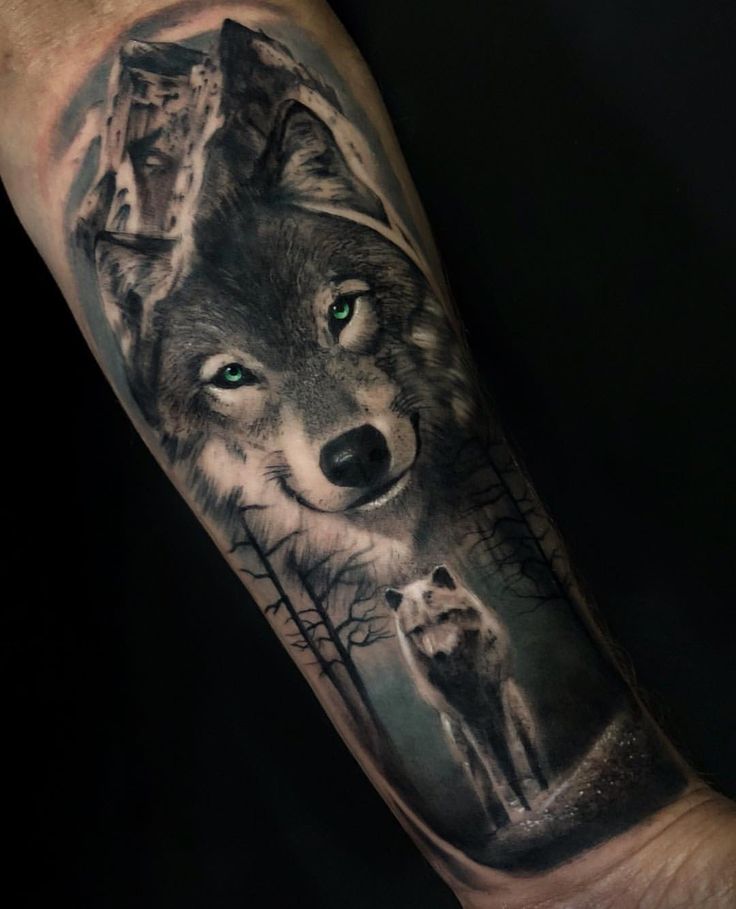 Wolf Tattoo Sleeve