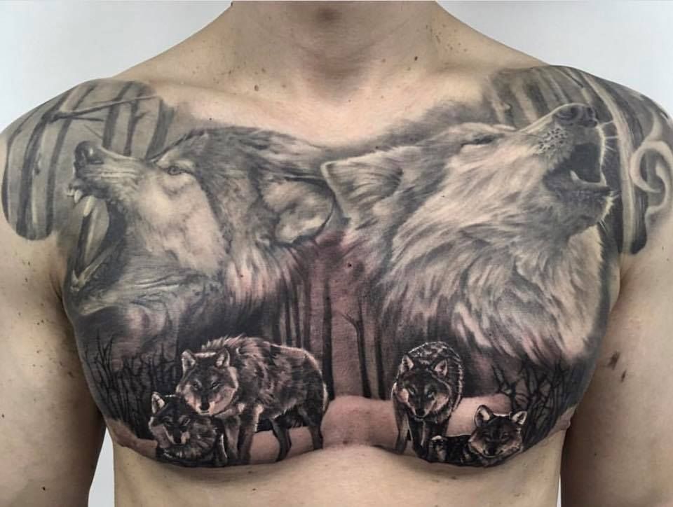 23 Best Cool Wolf Tattoos For Men in 2023 1 Wolf Tattoos For Men