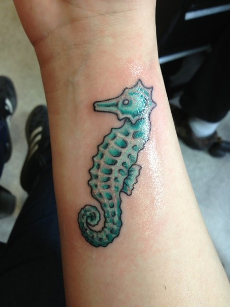 Wrist Seahorse Tattoo