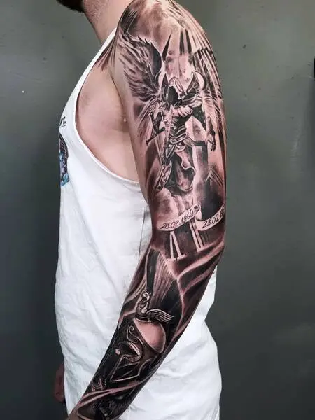 Abstract Sleeve Tattoo