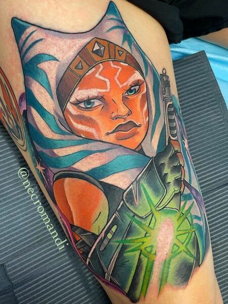 Ahsokas saber tattoo