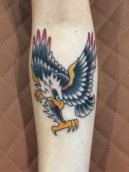 American Traditional Eagle Tattoo