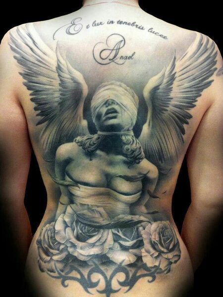 Angel Back Tattoos