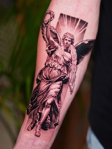 Angel Forearm Tattoo