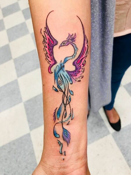 Arm Phoenix Tattoo