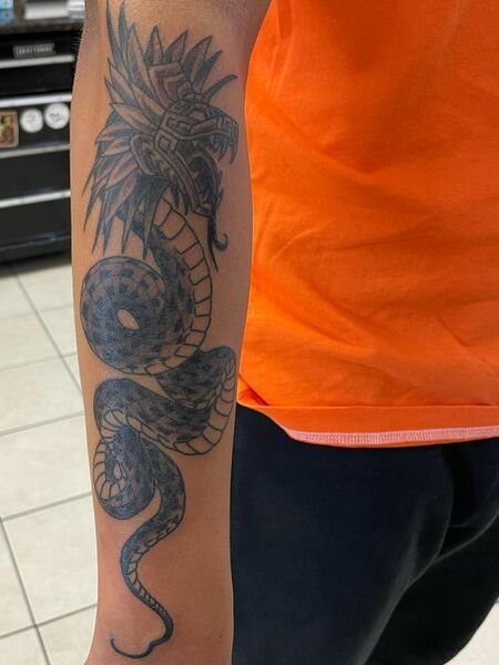 Aztec Snake Tattoo