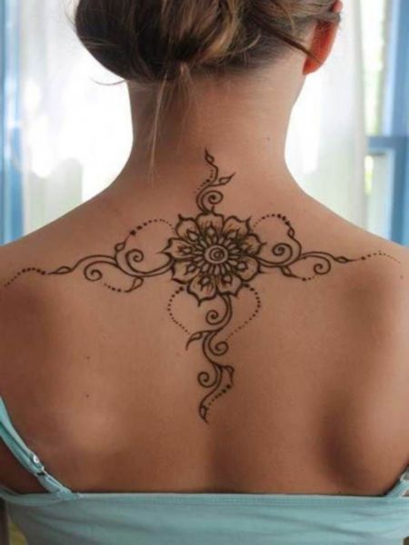 Back Henna Tattoo