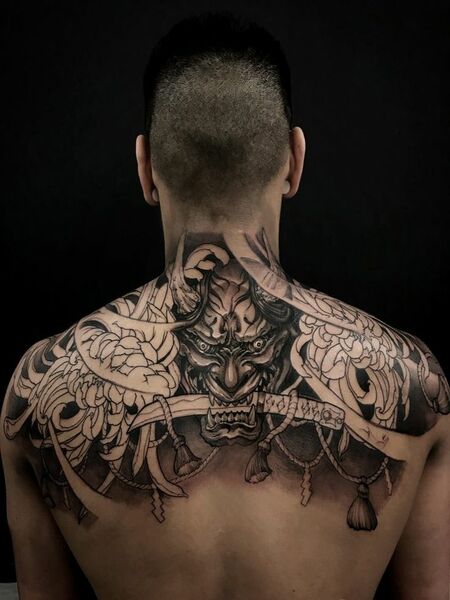 Back and Neck tattoo