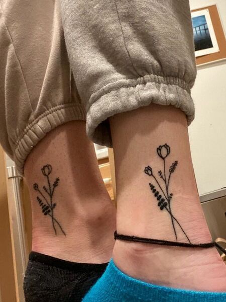 Best Friend Ankle Tattoos