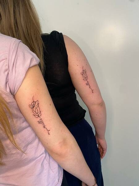 Best Friend Arm Tattoos