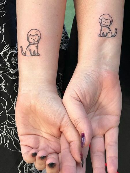 Best Friend Cat Tattoos