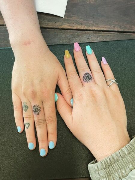 Best Friend Finger Tattoos