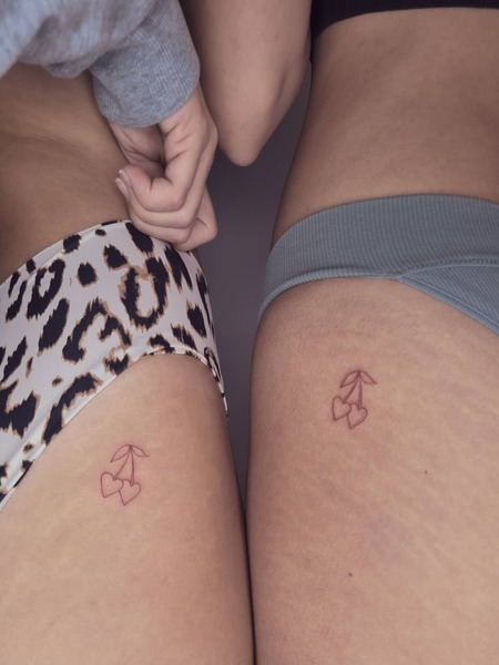 Best Friend Hip Tattoos