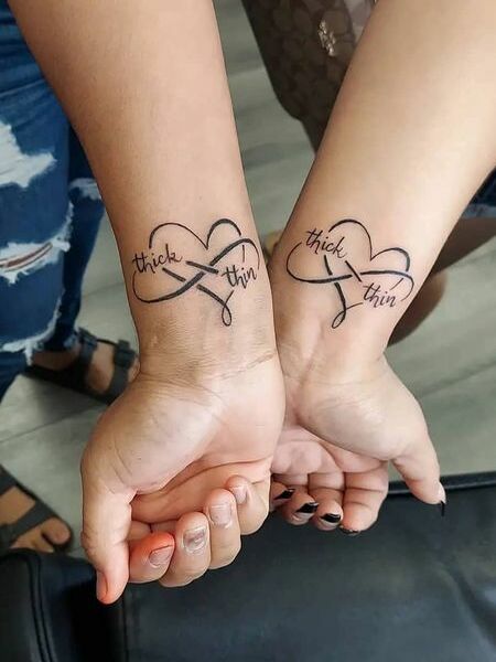 Best Friend Infinity Tattoos