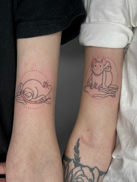 Best Friend Mouse Tattoos