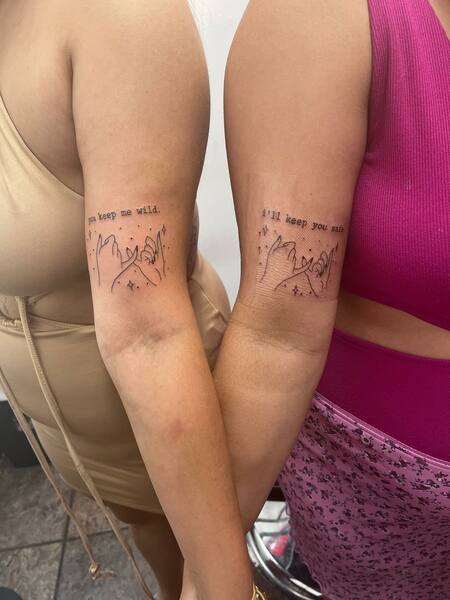 Best Friend Pinky Promise Tattoos