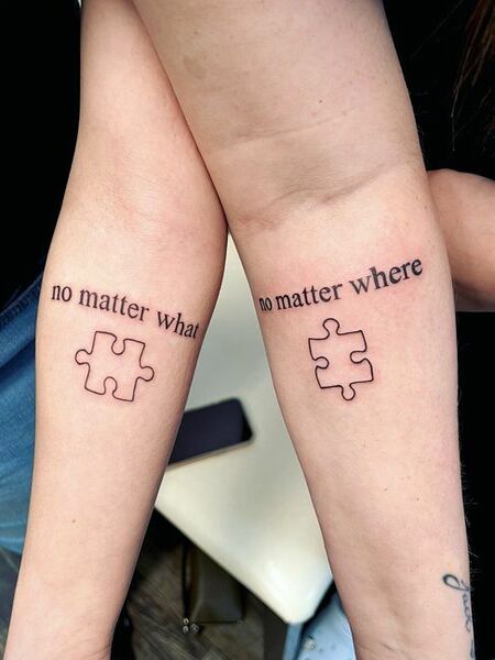 Best Friend Puzzle Tattoos