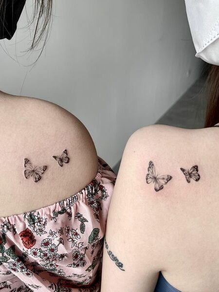 Best Friend Shoulder Tattoos