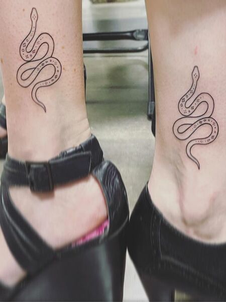 Best Friend Snake Tattoos