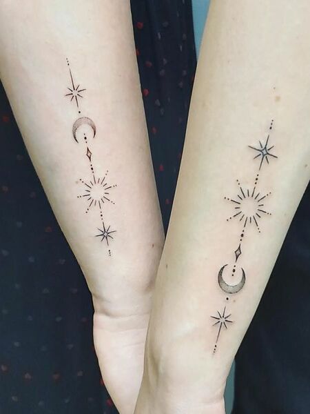 Best Friend Zodiac Tattoos